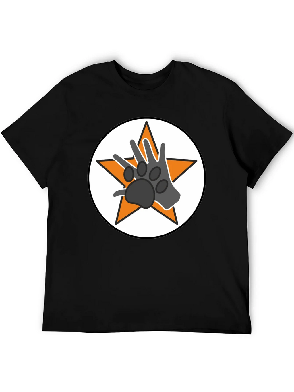 Star Paw Graphic Tee - Black Unisex T-Shirt product image 5
