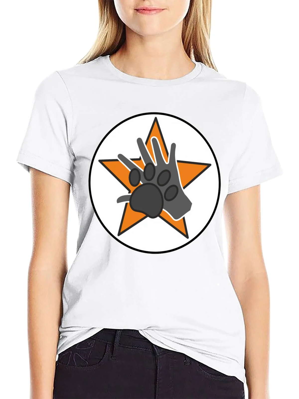 Star Paw Graphic Tee - Black Unisex T-Shirt product image 8