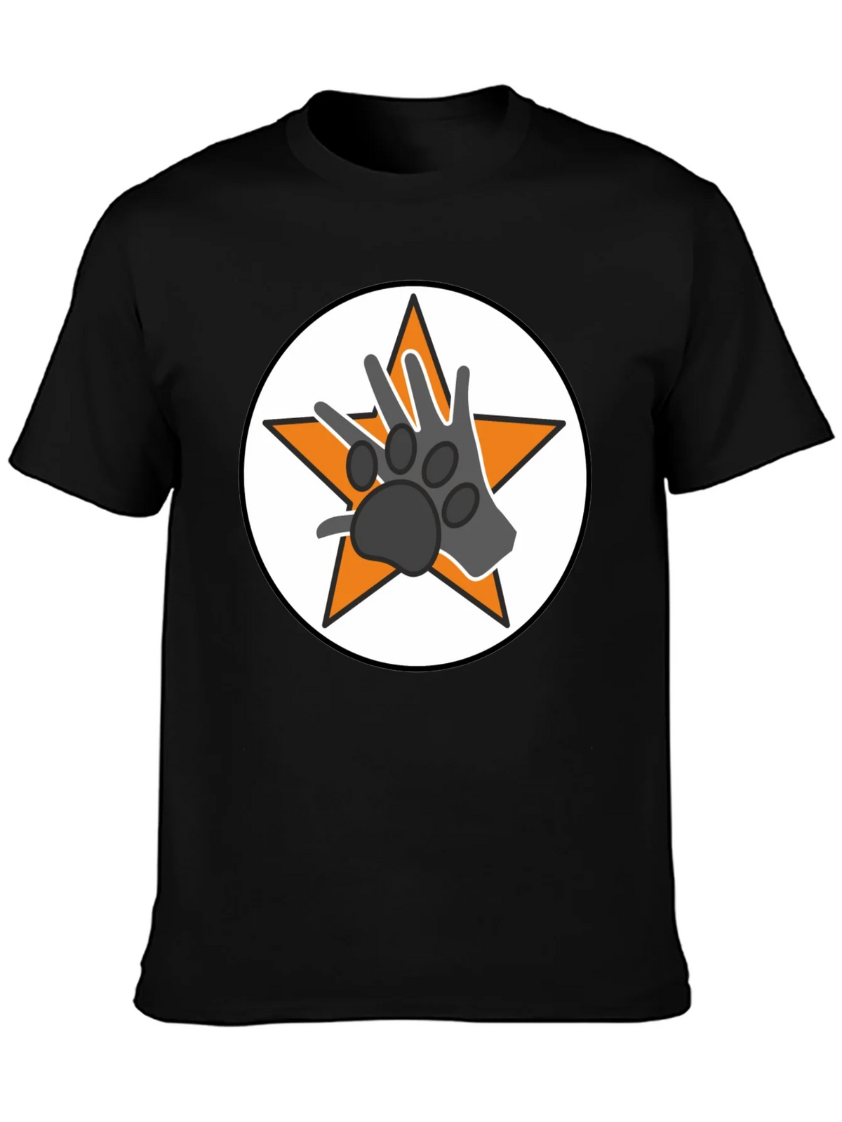 Star Paw Graphic Tee - Black Unisex T-Shirt product image 3