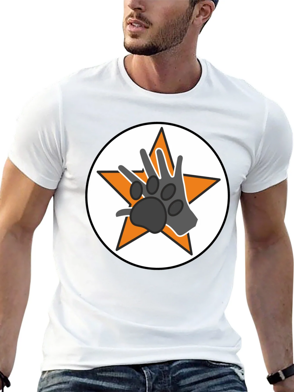 Star Paw Graphic Tee - Black Unisex T-Shirt product image 12