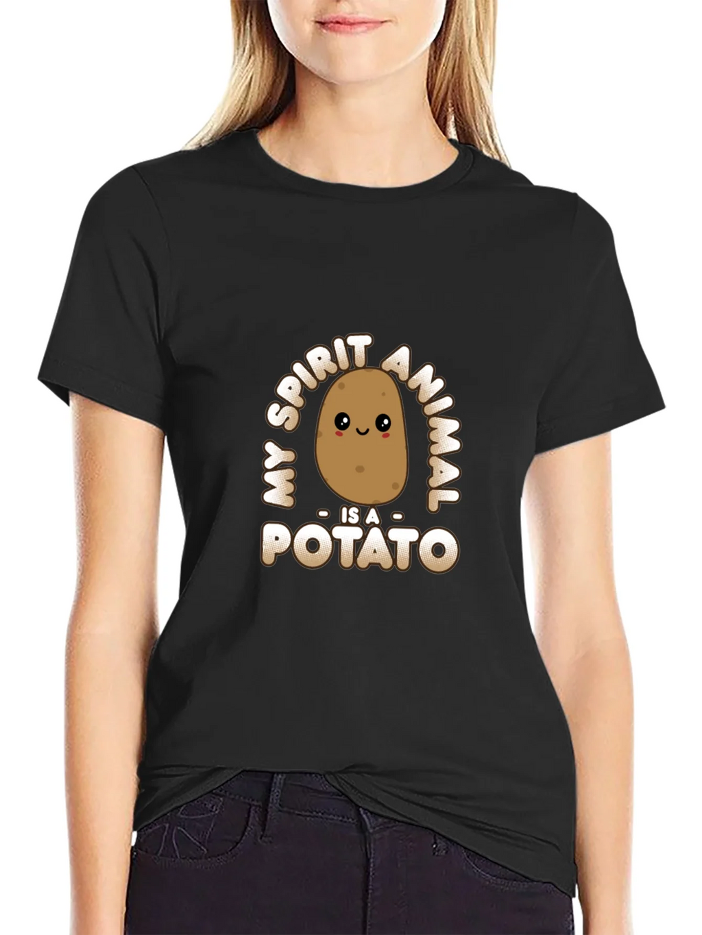 My Spirit Animal Potato T-Shirt - Funny Graphic Tee product image 2