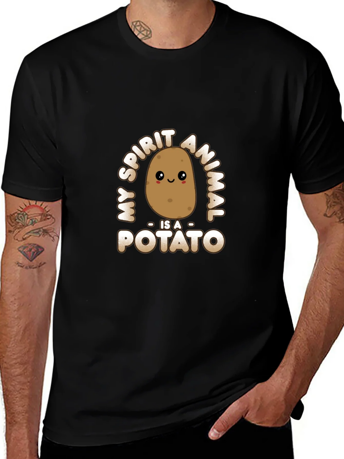 My Spirit Animal Potato T-Shirt - Funny Graphic Tee product image 1