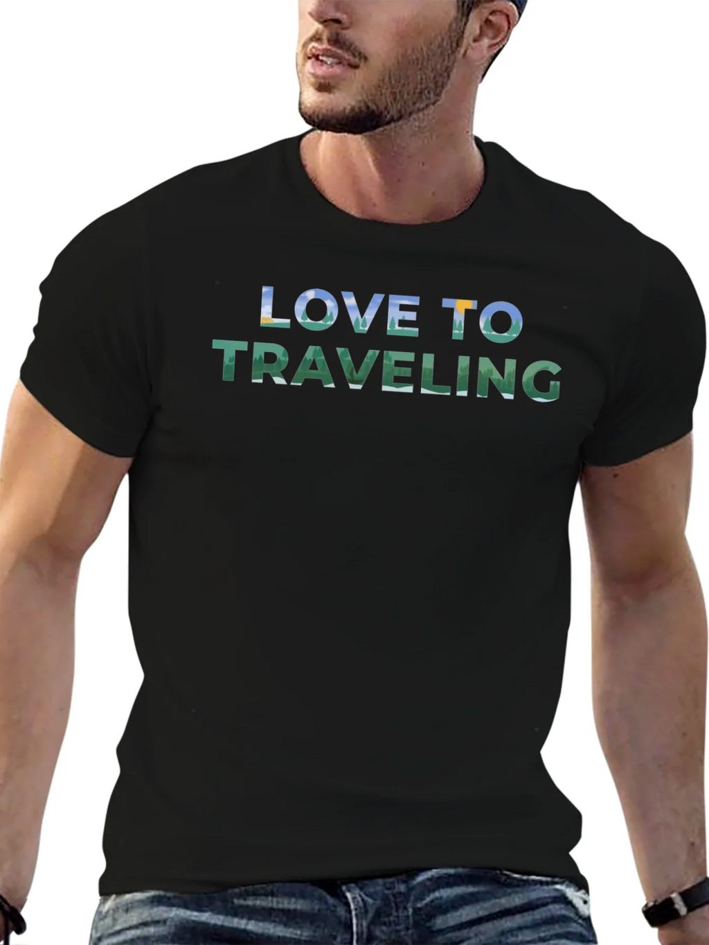 Love to Traveling Graphic T-Shirt product image 4