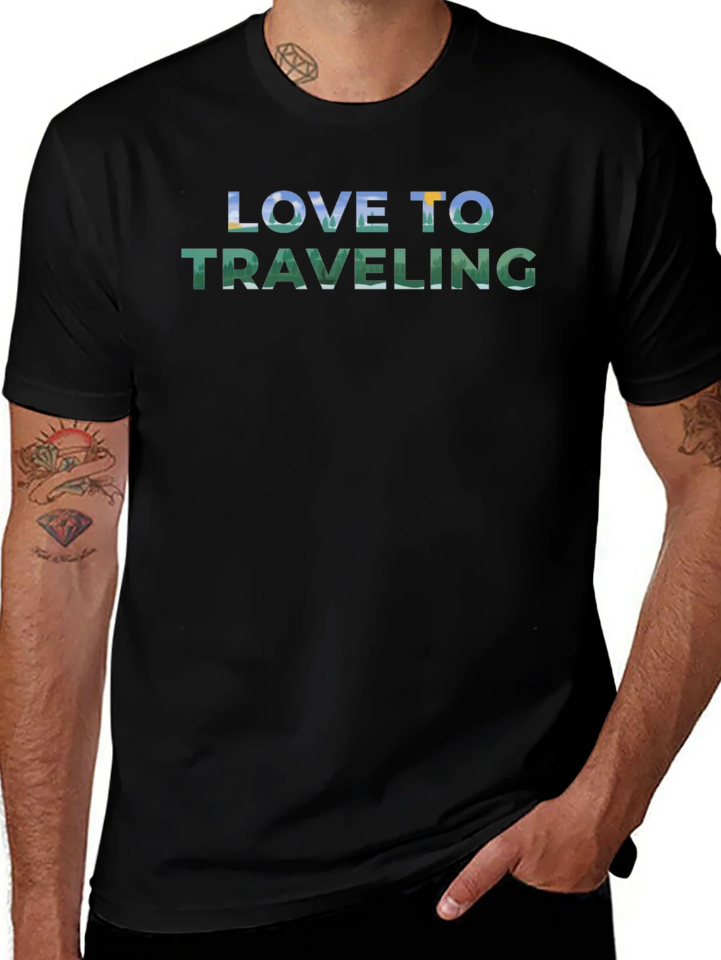 Love to Traveling Graphic T-Shirt product image 1