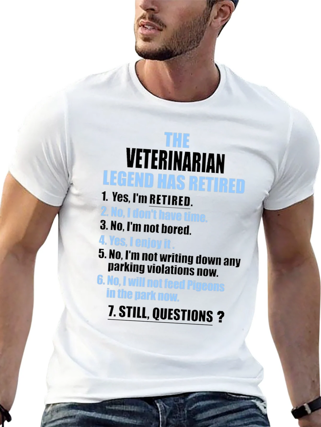 Retired Veterinarian Legend T-Shirt product image 12