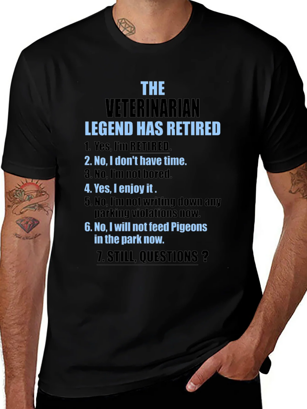 Retired Veterinarian Legend T-Shirt product image 1