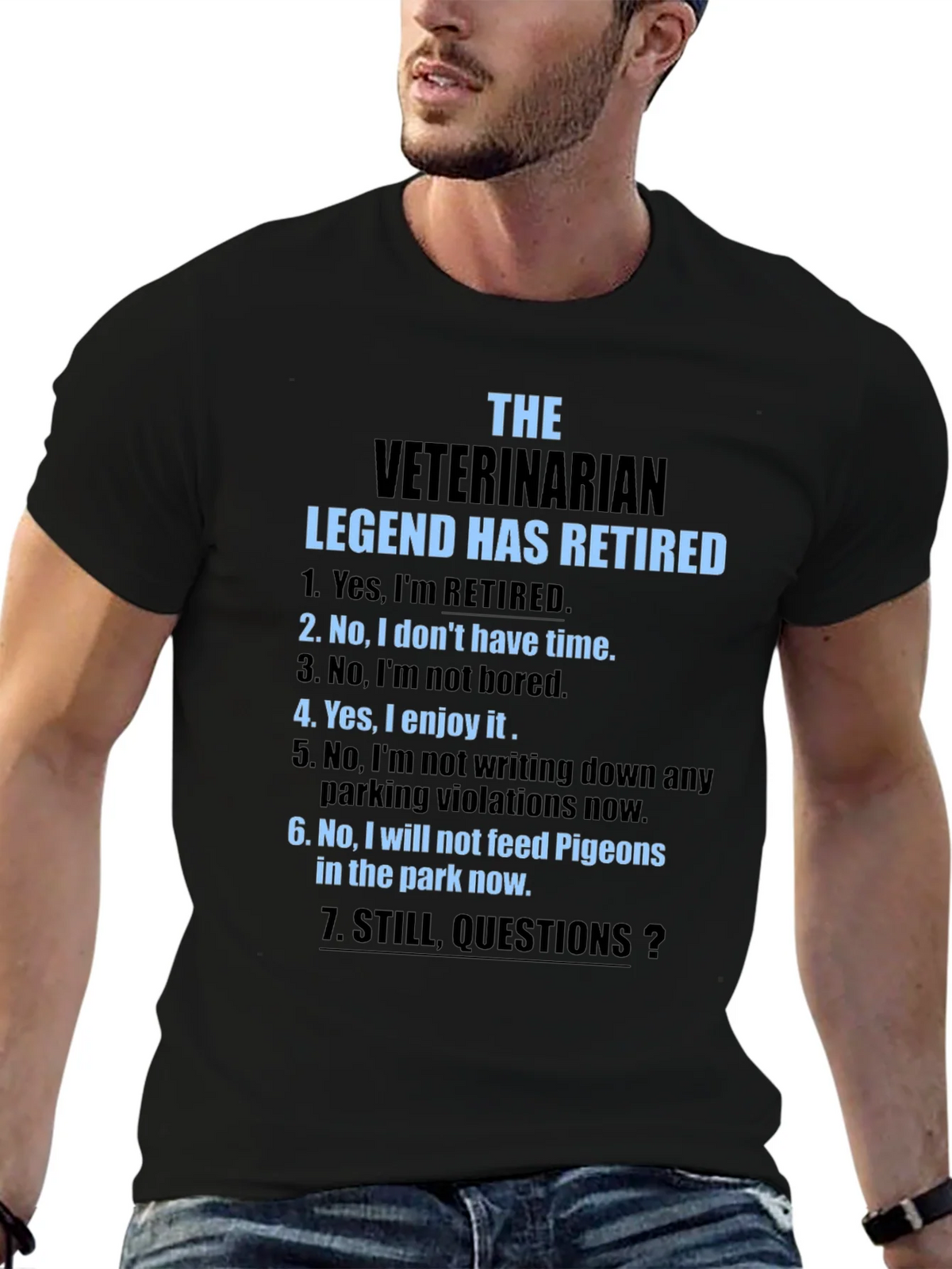 Retired Veterinarian Legend T-Shirt product image 6