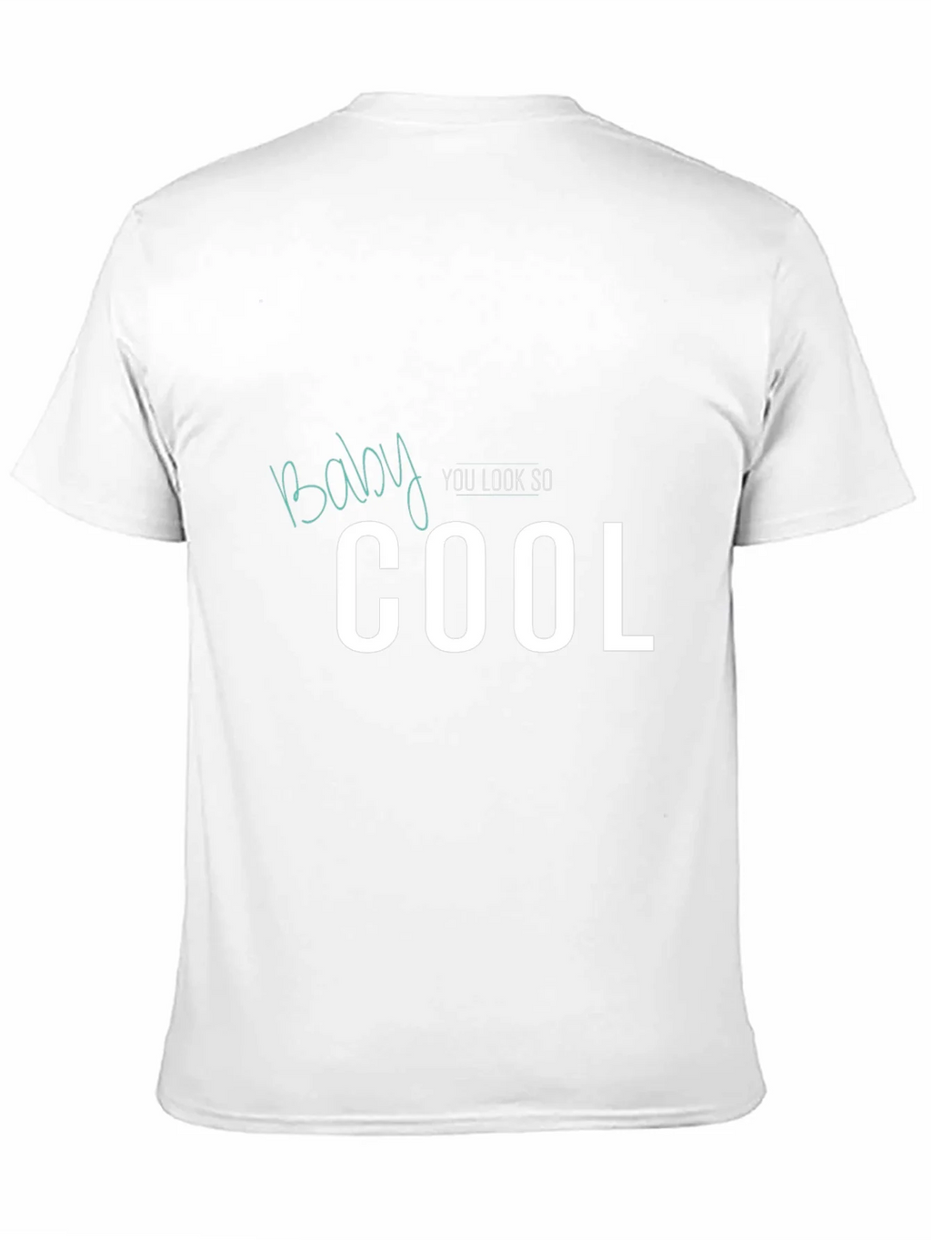 Baby You Look So Cool Graphic Tee - Black Cotton T-Shirt product image 2