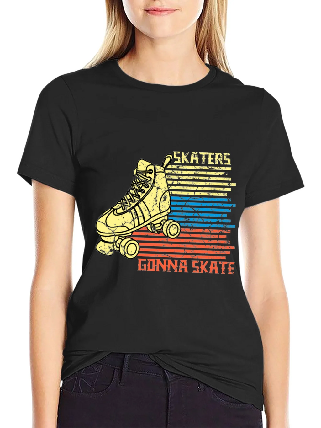 Skater T-Shirt - Retro Roller Skate Tee product image 1
