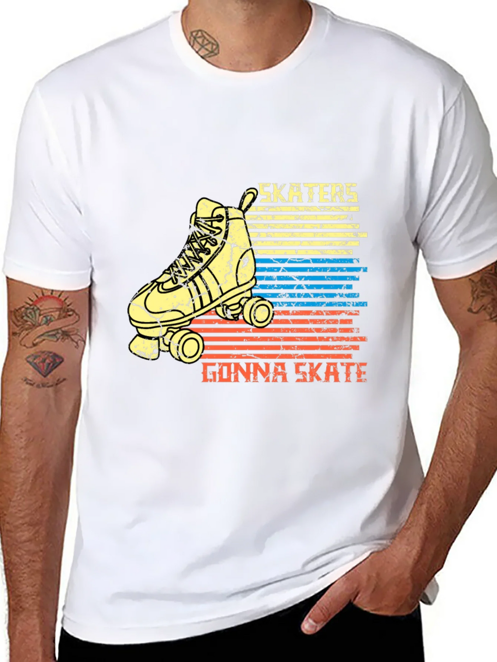 Skater T-Shirt - Retro Roller Skate Tee product image 6