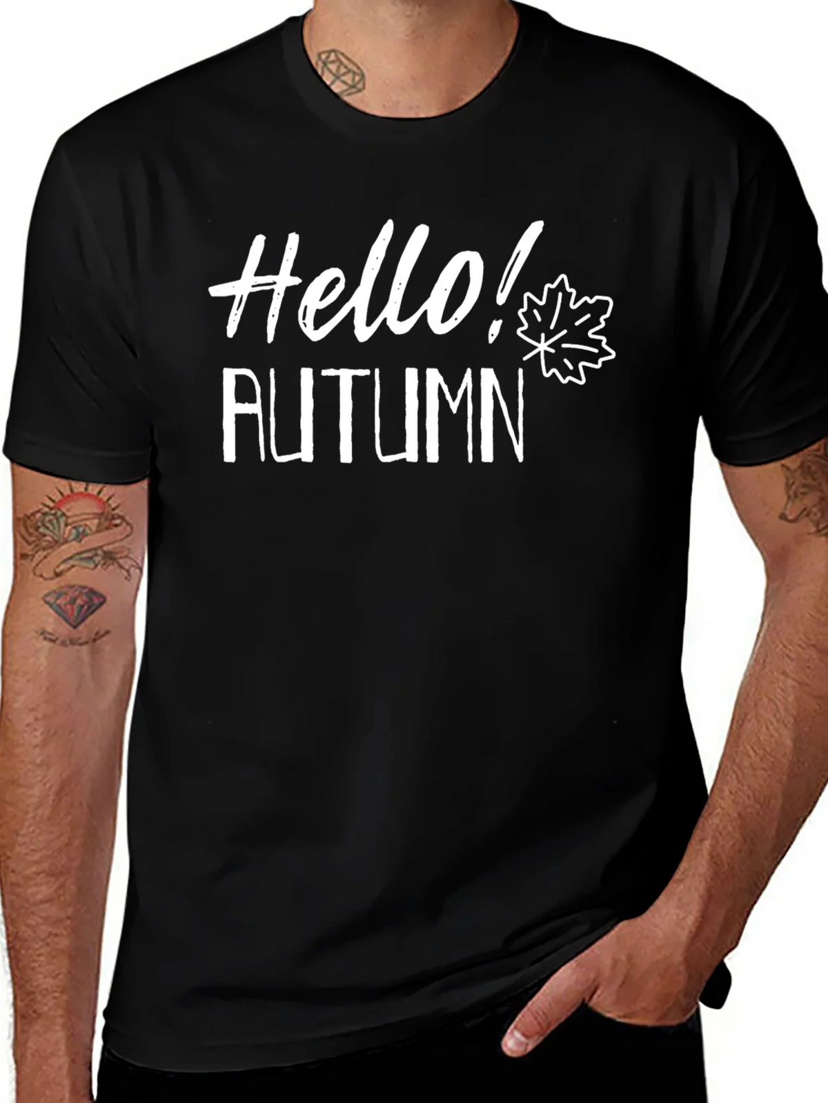 Hello Autumn T-Shirt - Fall Season Tee product image 1