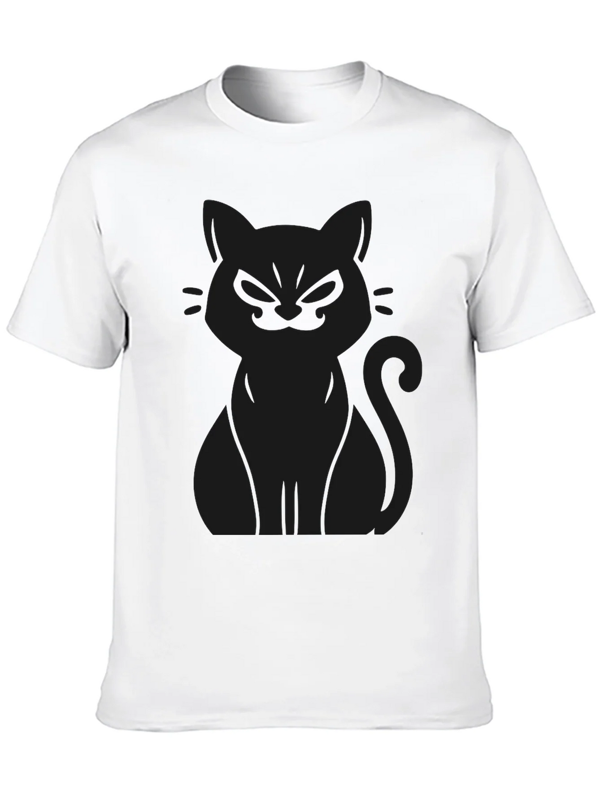 Mens Black Cat Graphic Tee - Soft Cotton Blend product image 8