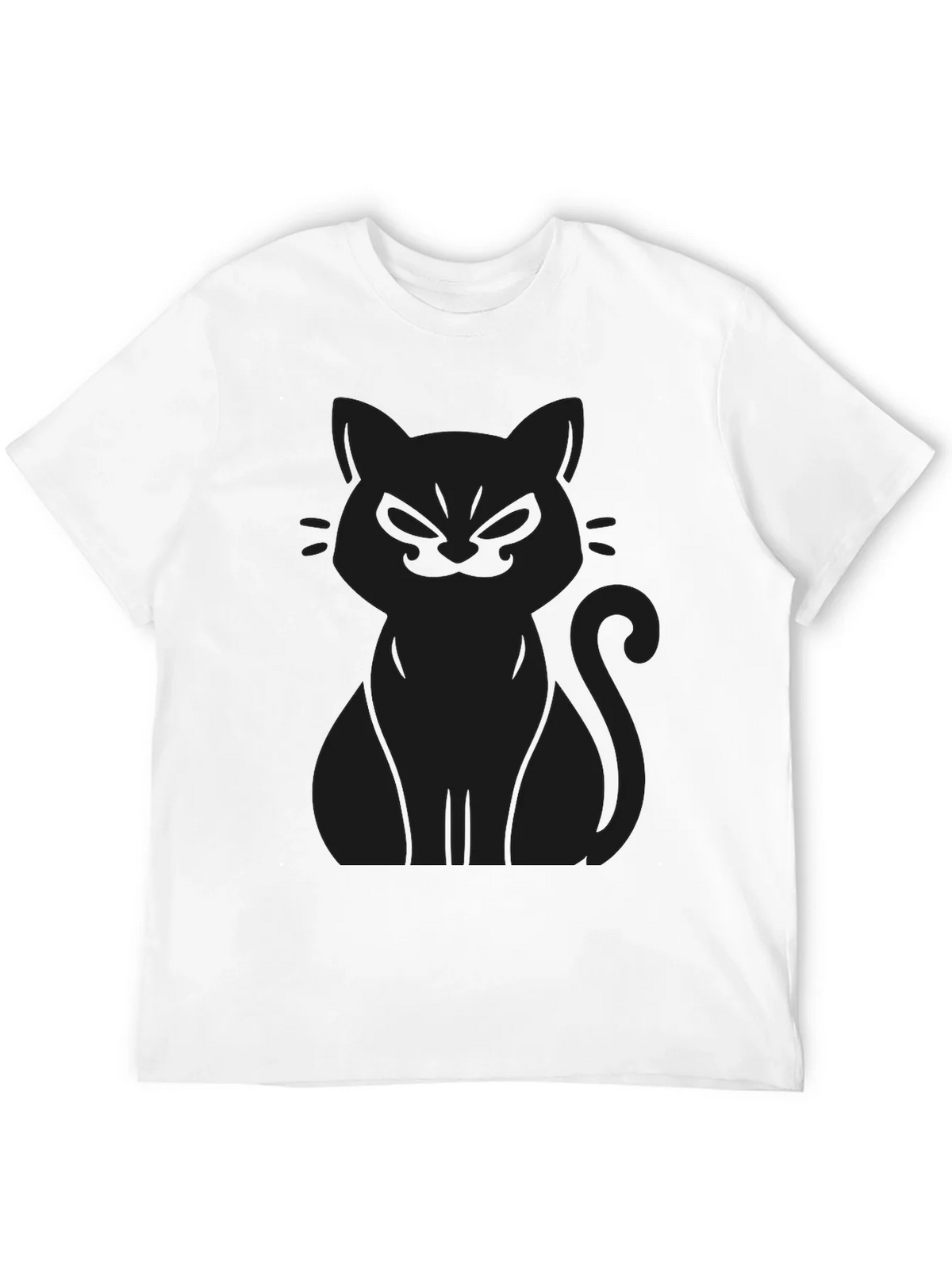 Mens Black Cat Graphic Tee - Soft Cotton Blend product image 9