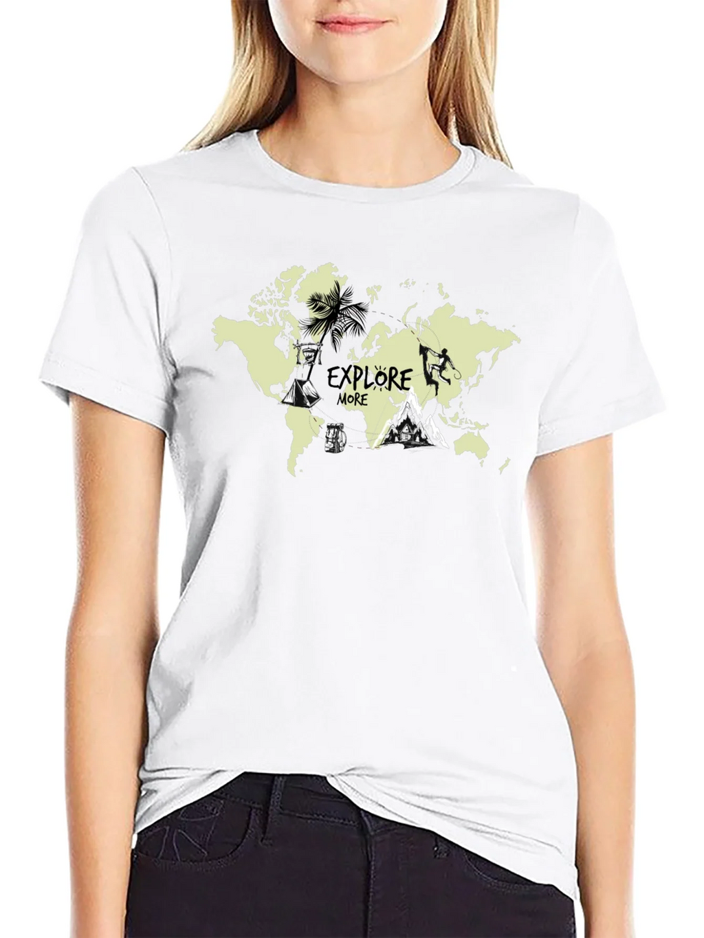 Explore More World Map Graphic T-Shirt product image 8