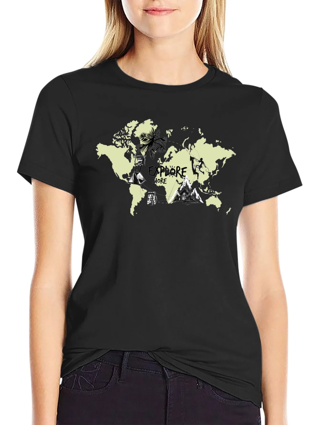Explore More World Map Graphic T-Shirt product image 2