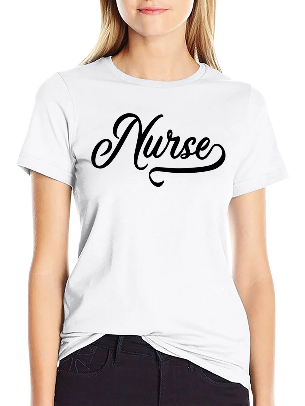 Nurse Graphic T-Shirt - Classic Fit Black product image 7