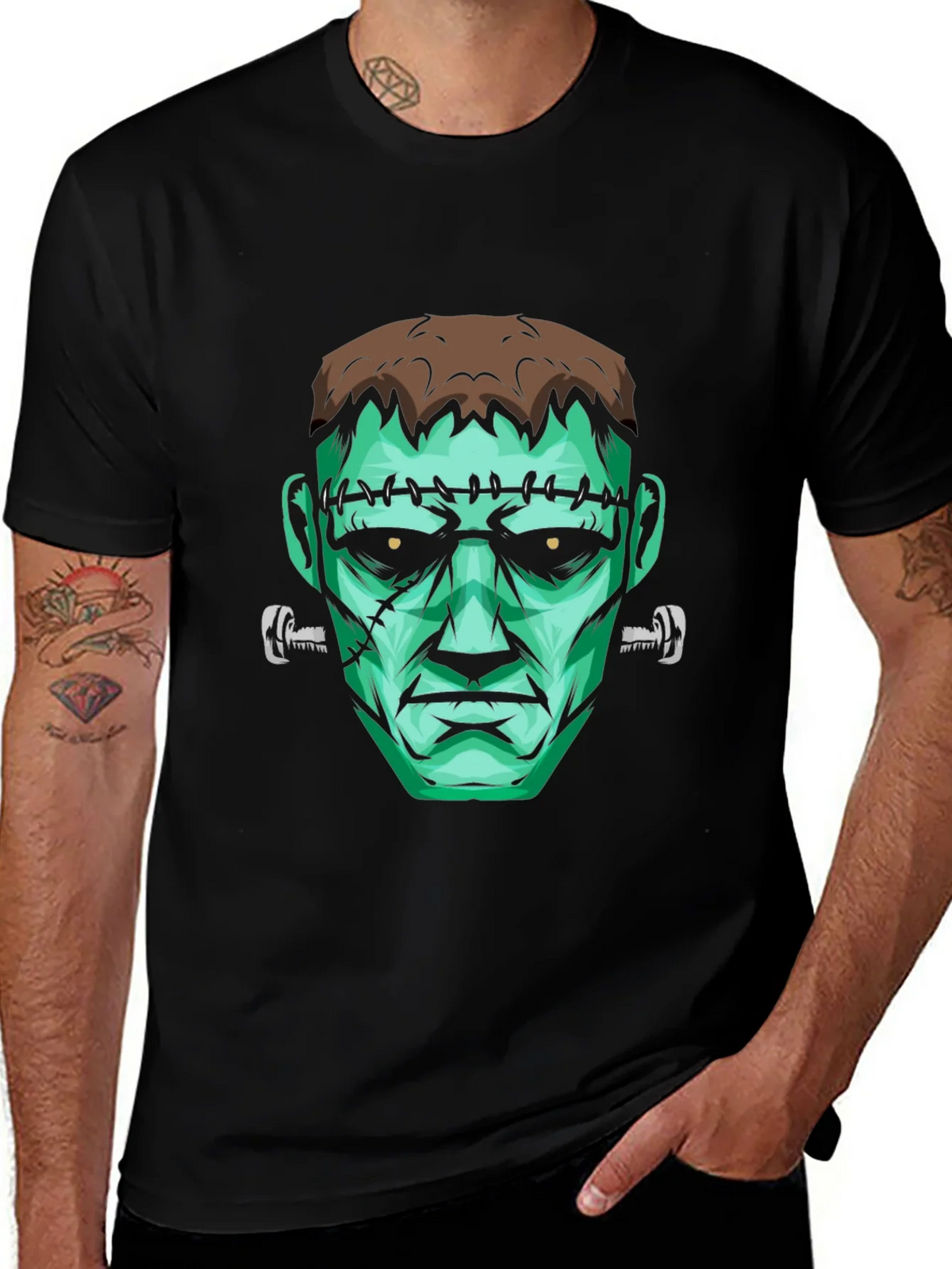 Frankenstein Monster Graphic T-Shirt - Halloween Tee product image 1