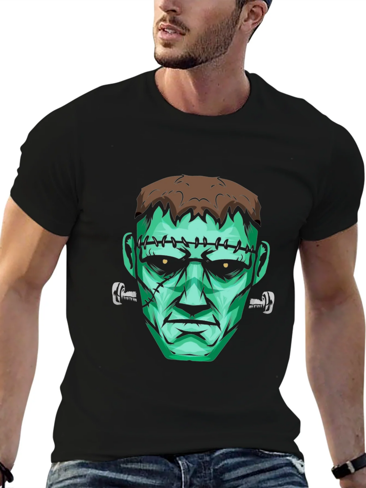 Frankenstein Monster Graphic T-Shirt - Halloween Tee product image 5