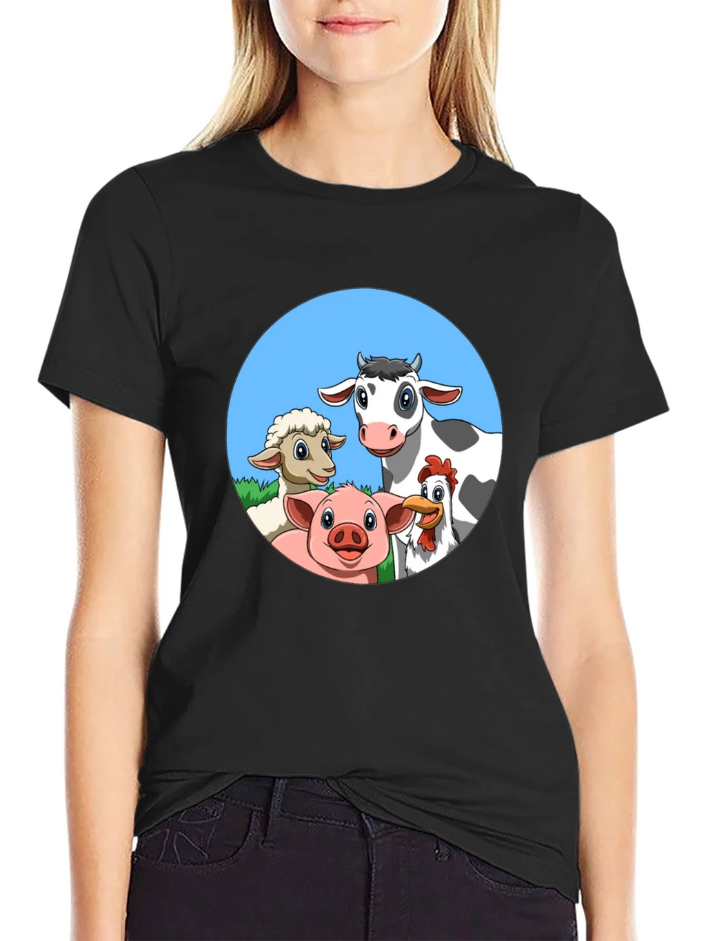 Farm Animal Cartoon T-Shirt product image 2
