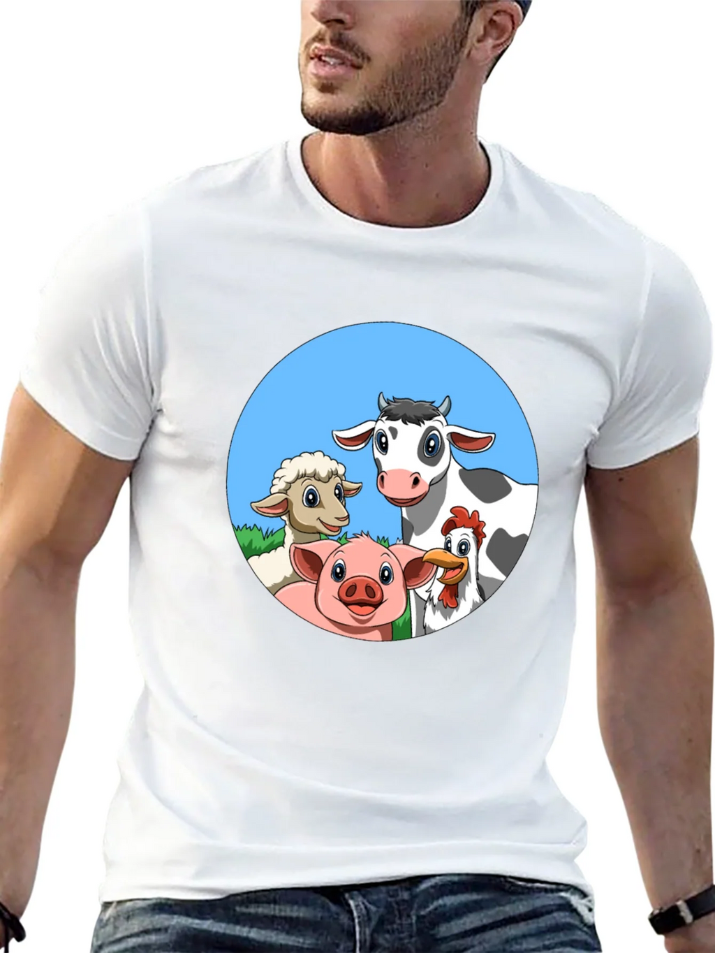 Farm Animal Cartoon T-Shirt product image 9