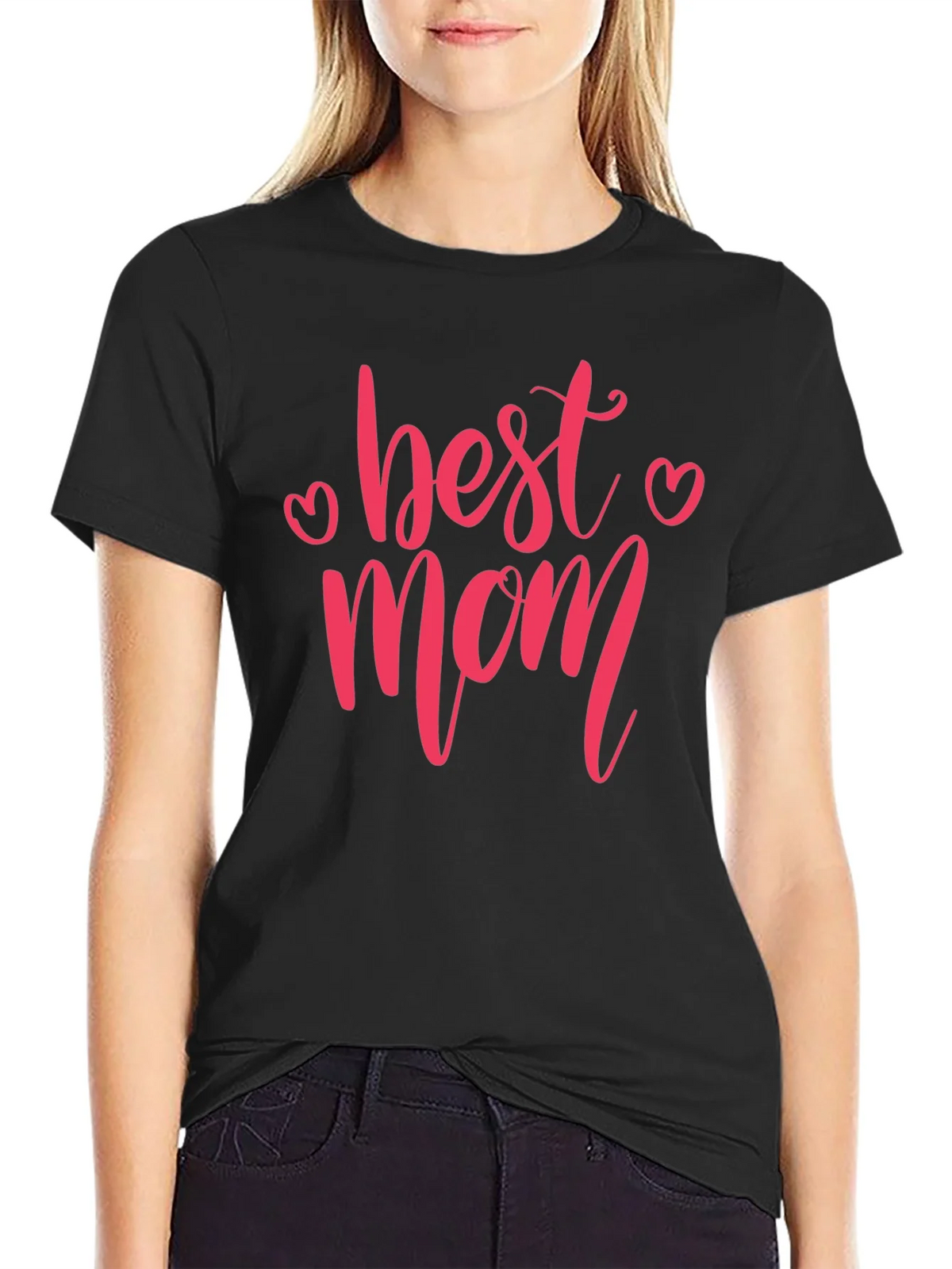 Best Mom Graphic Tee - Black T-Shirt product image 2