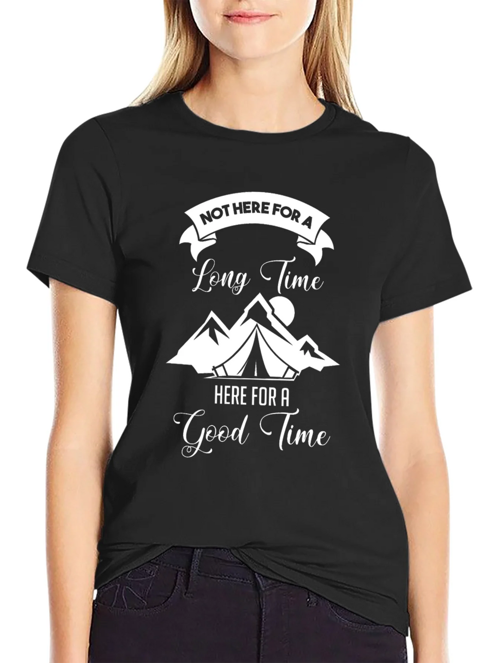Not Here for a Long Time Black T-Shirt product image 2