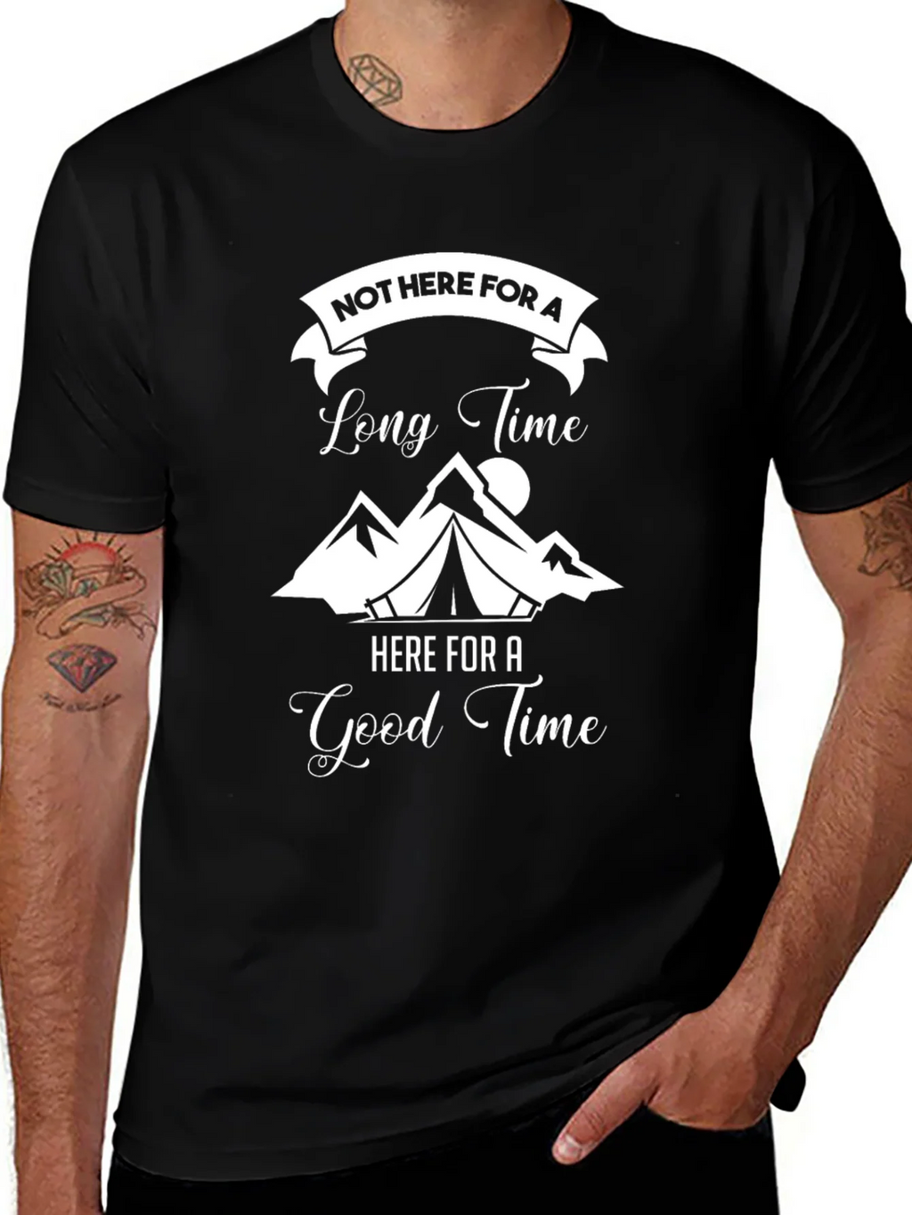 Not Here for a Long Time Black T-Shirt product image 1