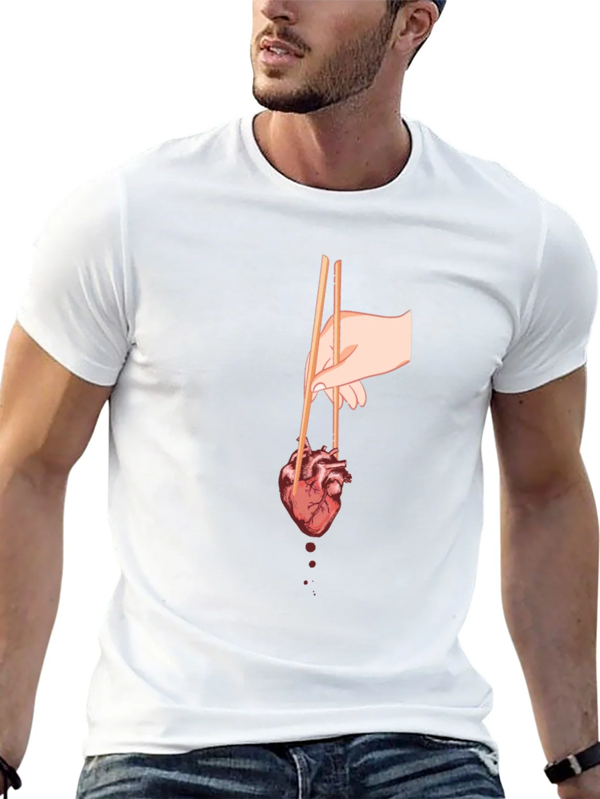 Anatomical Heart Sushi T-Shirt product image 9