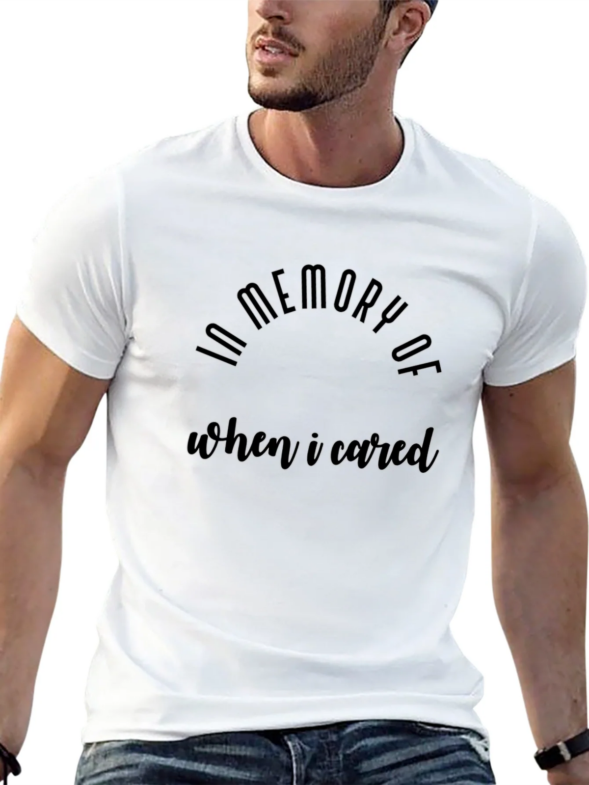 In Memory Of When I Cared Black Tee product image 11