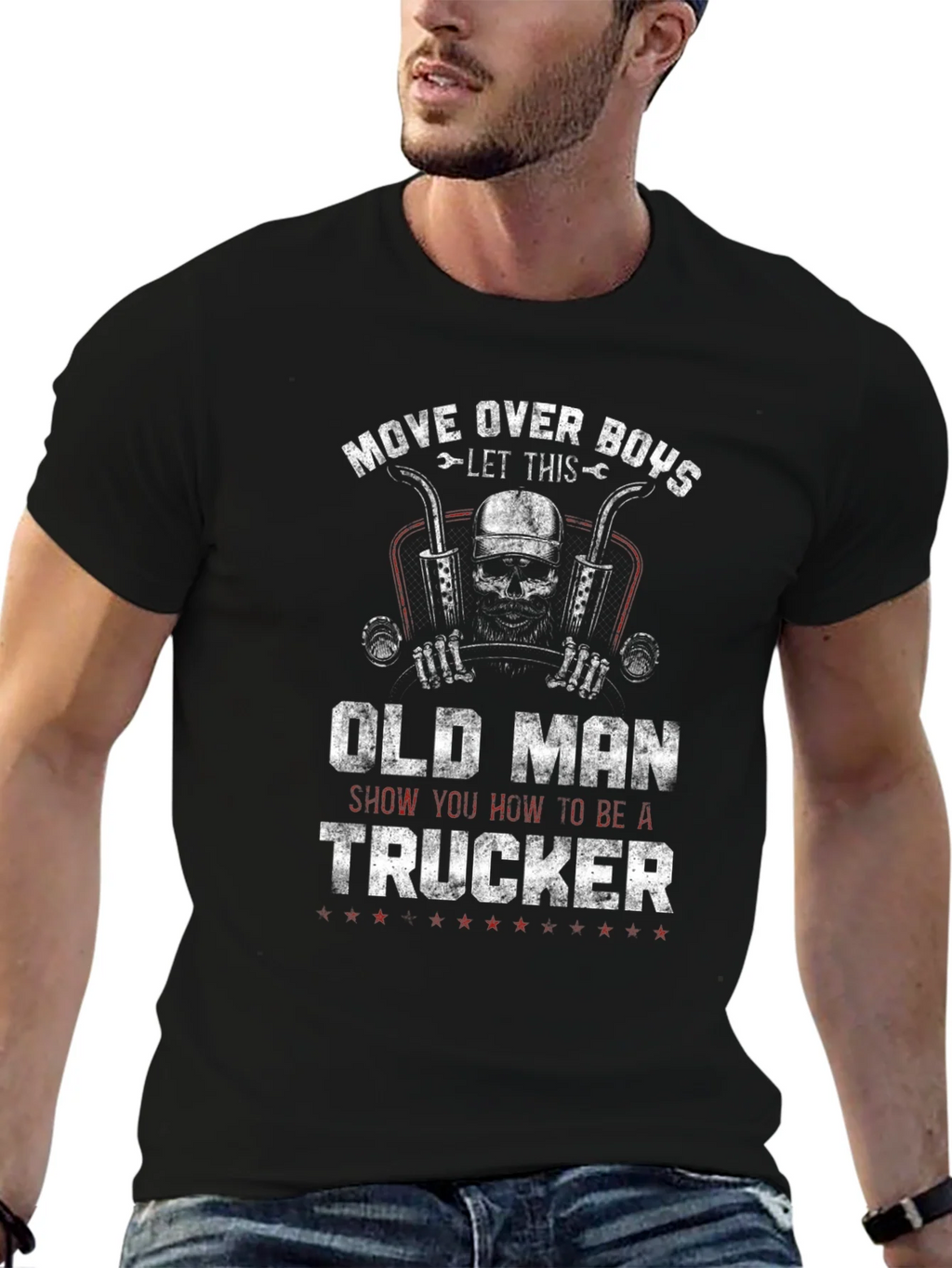 Old Man Trucker T-Shirt - Move Over Boys! product image 6