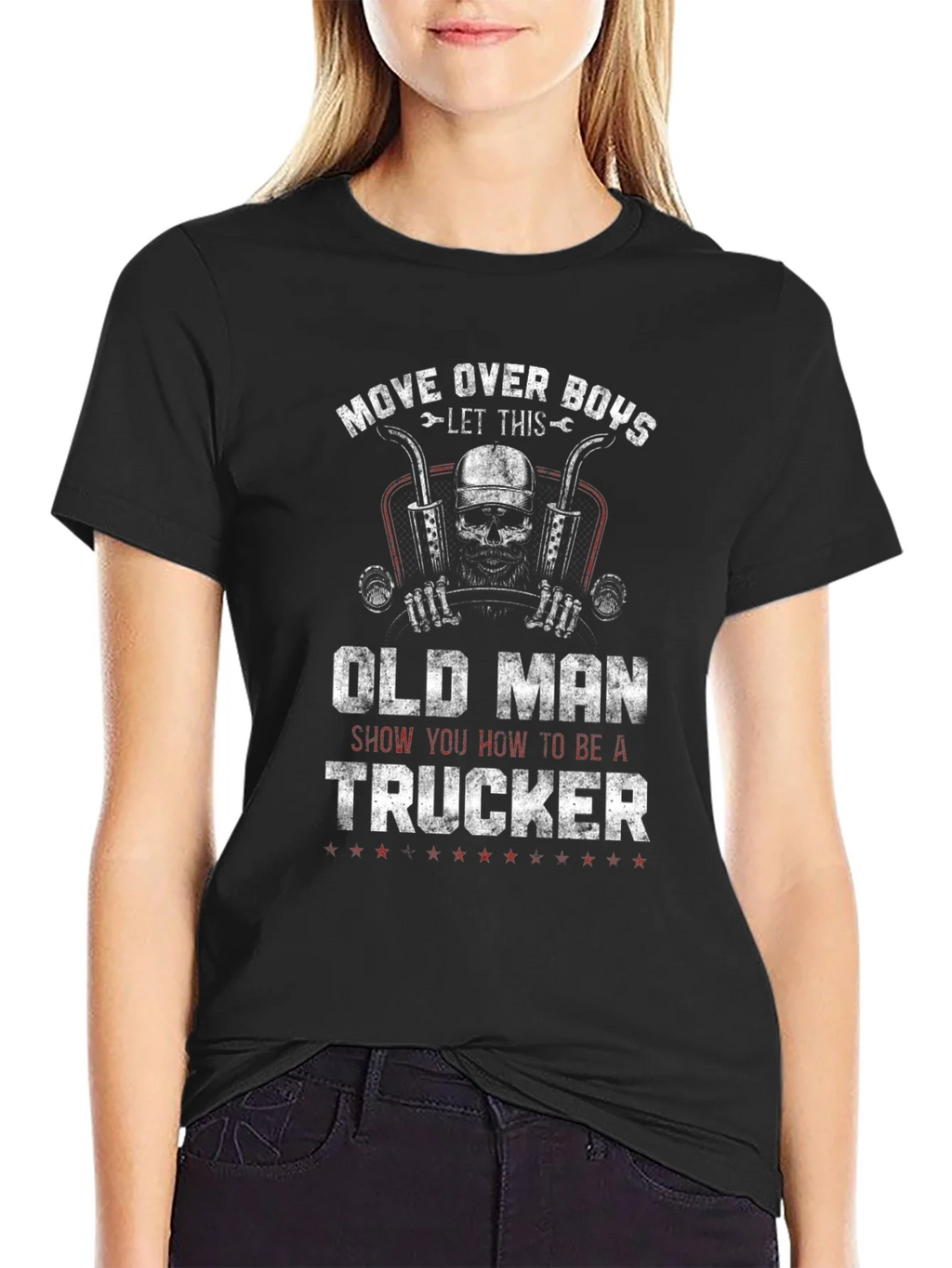 Old Man Trucker T-Shirt - Move Over Boys! product image 2