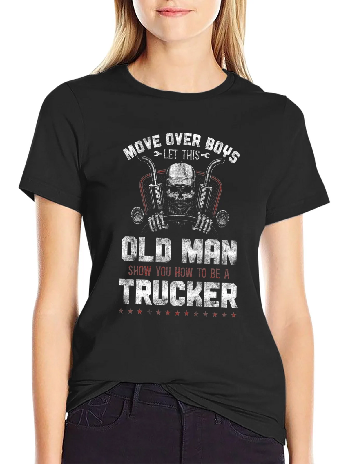 Old Man Trucker T-Shirt - Move Over Boys! product image 2