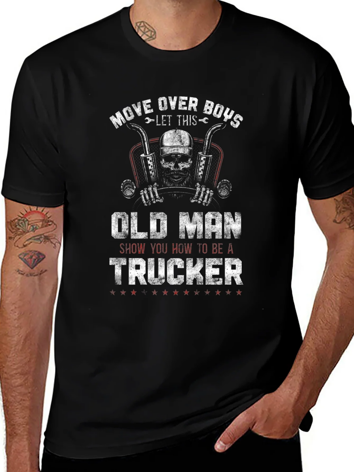 Old Man Trucker T-Shirt - Move Over Boys! product image 1