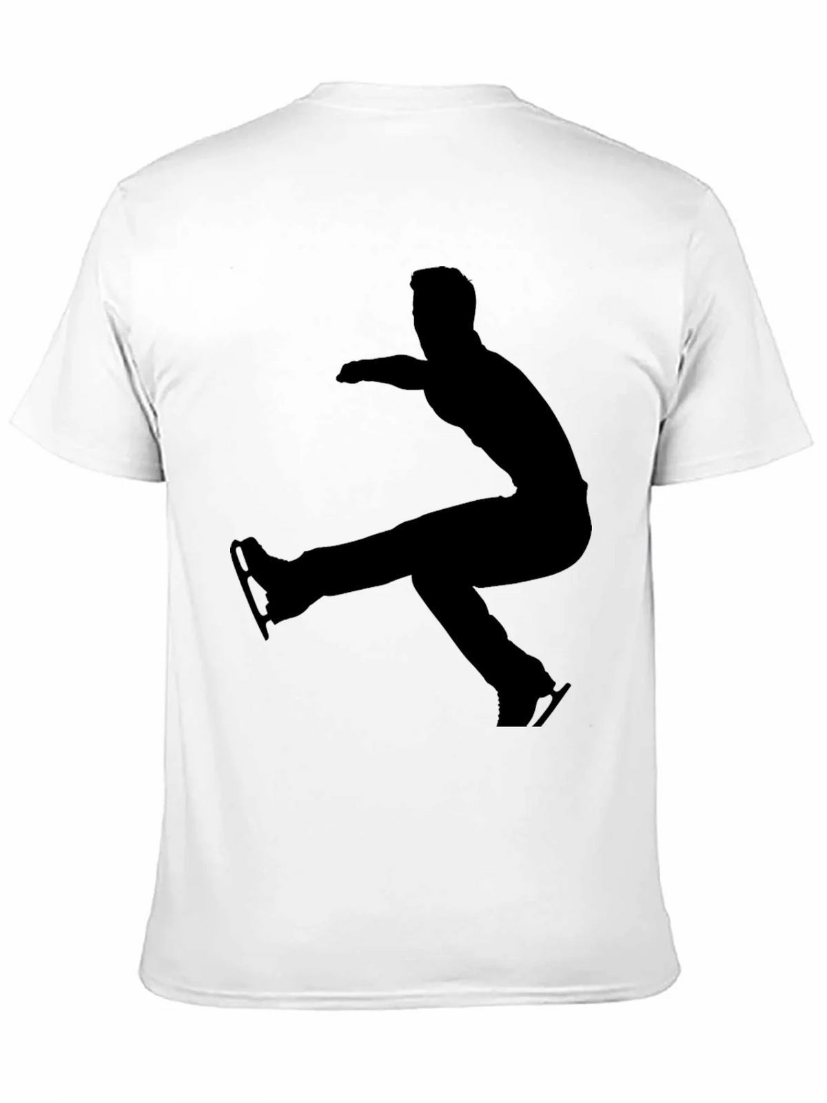 Ice Skater Silhouette T-Shirt - Black product image 6