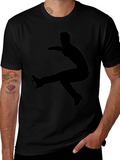 Ice Skater Silhouette T-Shirt - Black product image 1