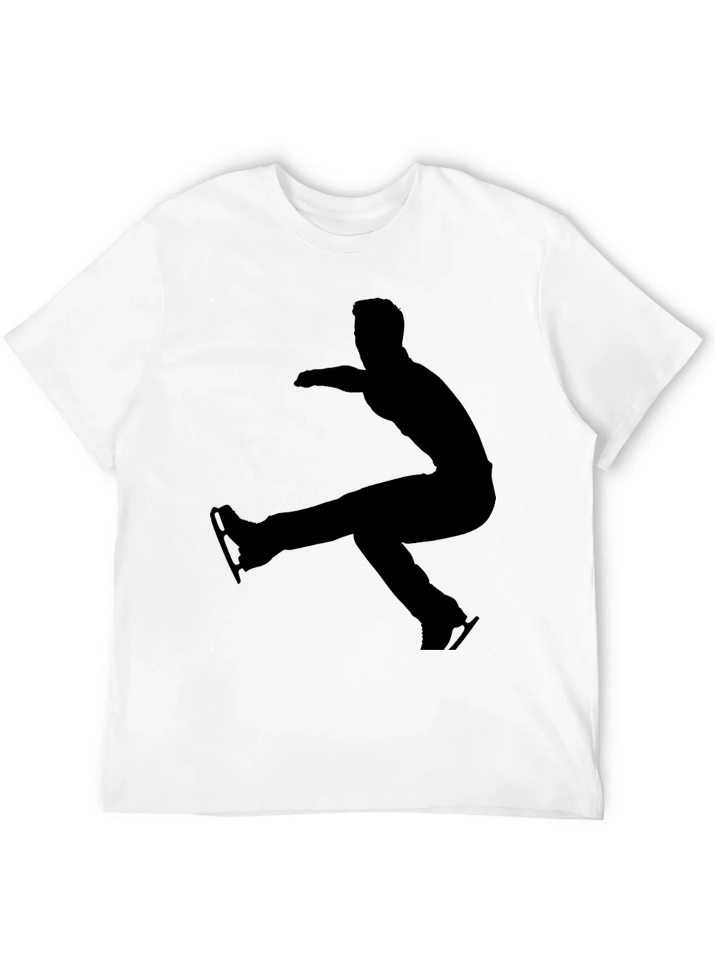 Ice Skater Silhouette T-Shirt - Black product image 7