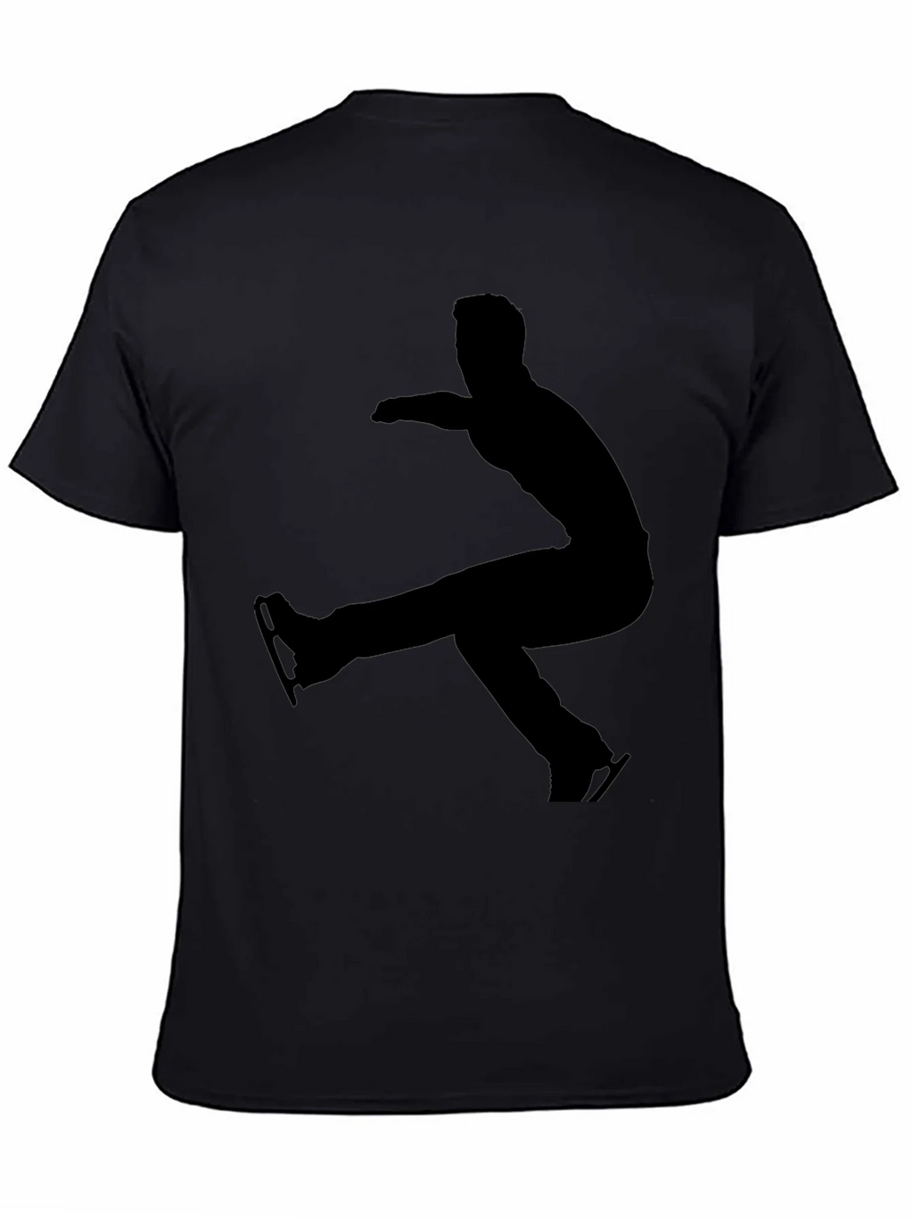 Ice Skater Silhouette T-Shirt - Black product image 3