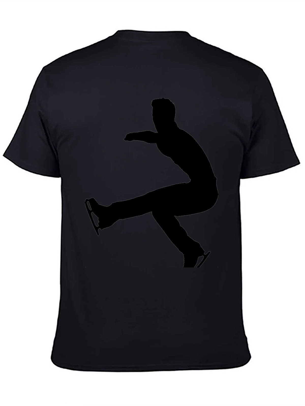 Ice Skater Silhouette T-Shirt - Black product image 3