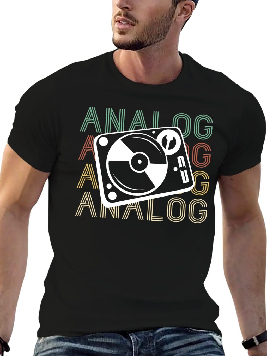 Retro Analog Turntable T-Shirt product image 6