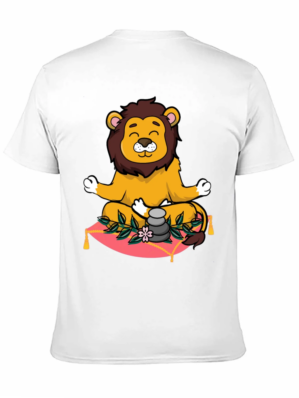 Zen Lion Meditation Graphic Tee product image 10