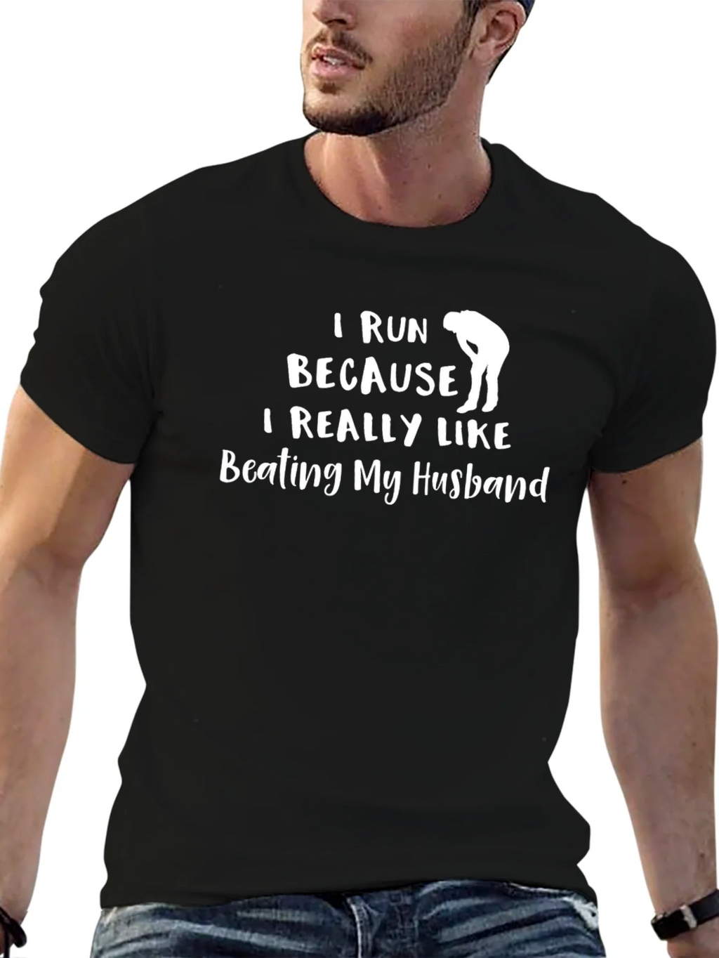 Funny I Run Because Graphic Tee product image 6