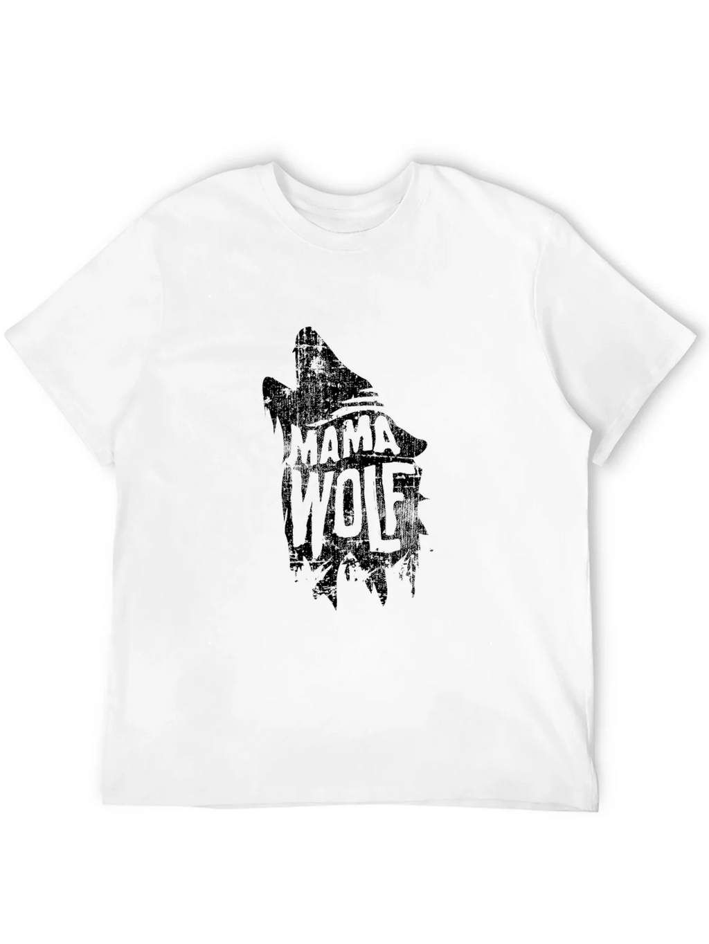 Mama Wolf Graphic Tee - Black Cotton T-Shirt product image 11