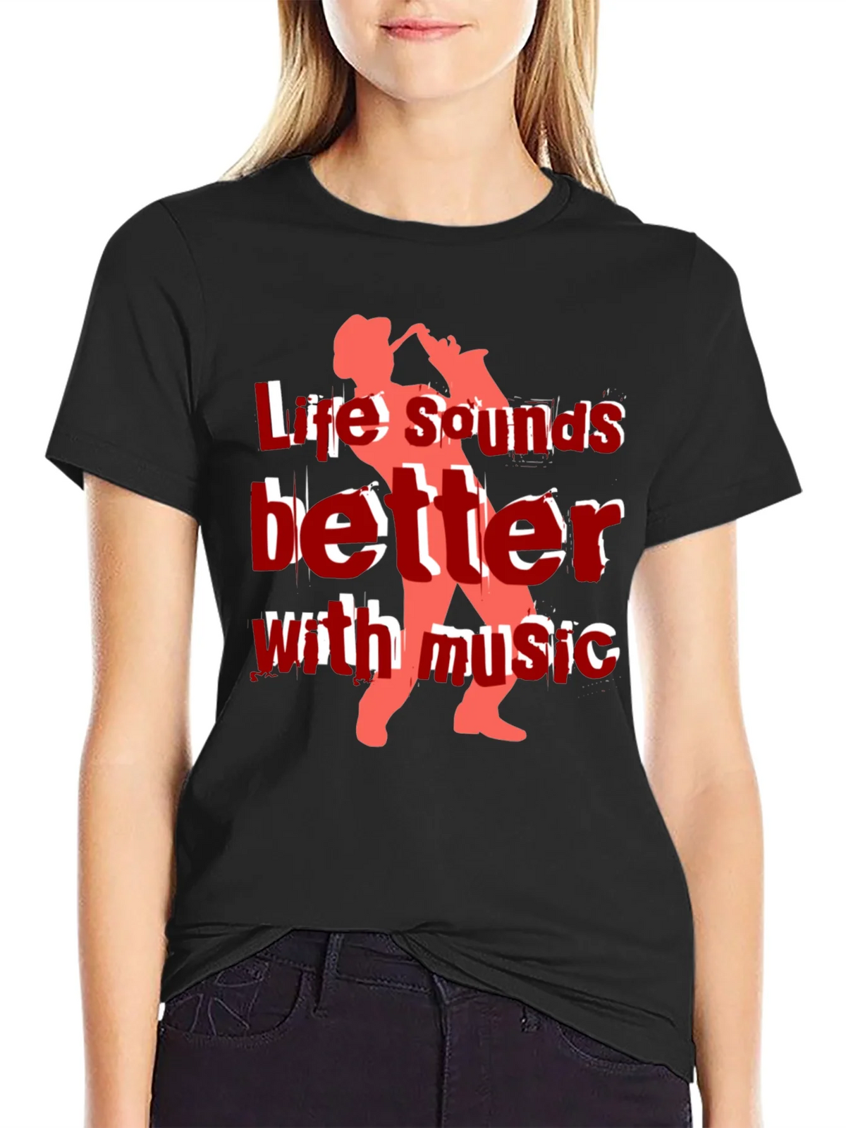 Life Sounds Better with Music Graphic Tee product image 2