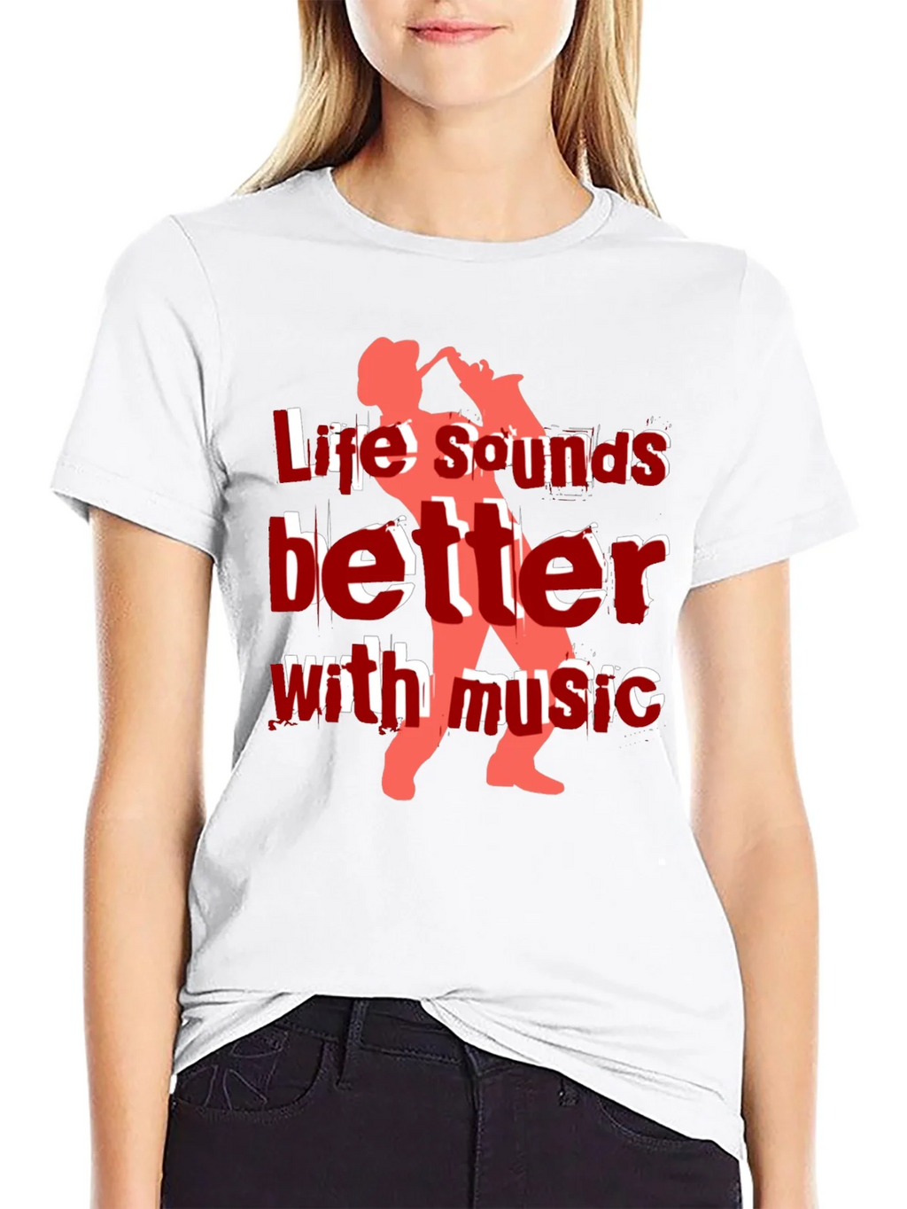 Life Sounds Better with Music Graphic Tee product image 8