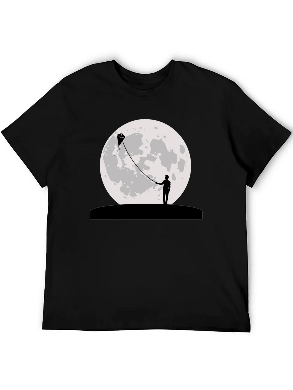 Moon Kite Black T-Shirt product image 5