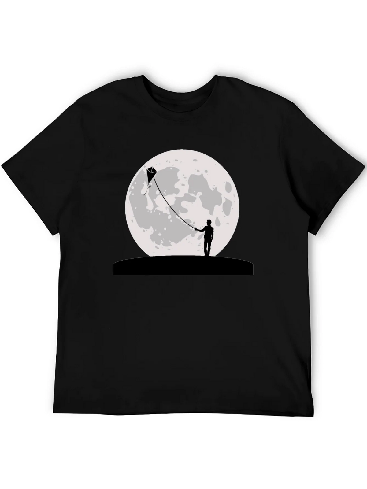 Moon Kite Black T-Shirt product image 5