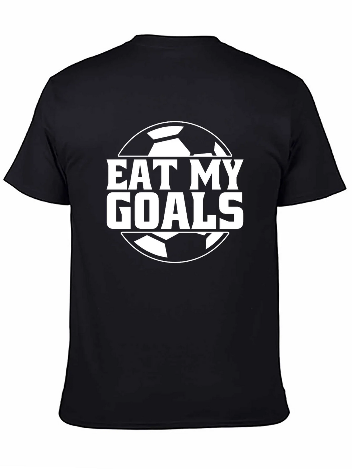 Eat My Goals Soccer T-Shirt - Black Graphic Tee product image 4