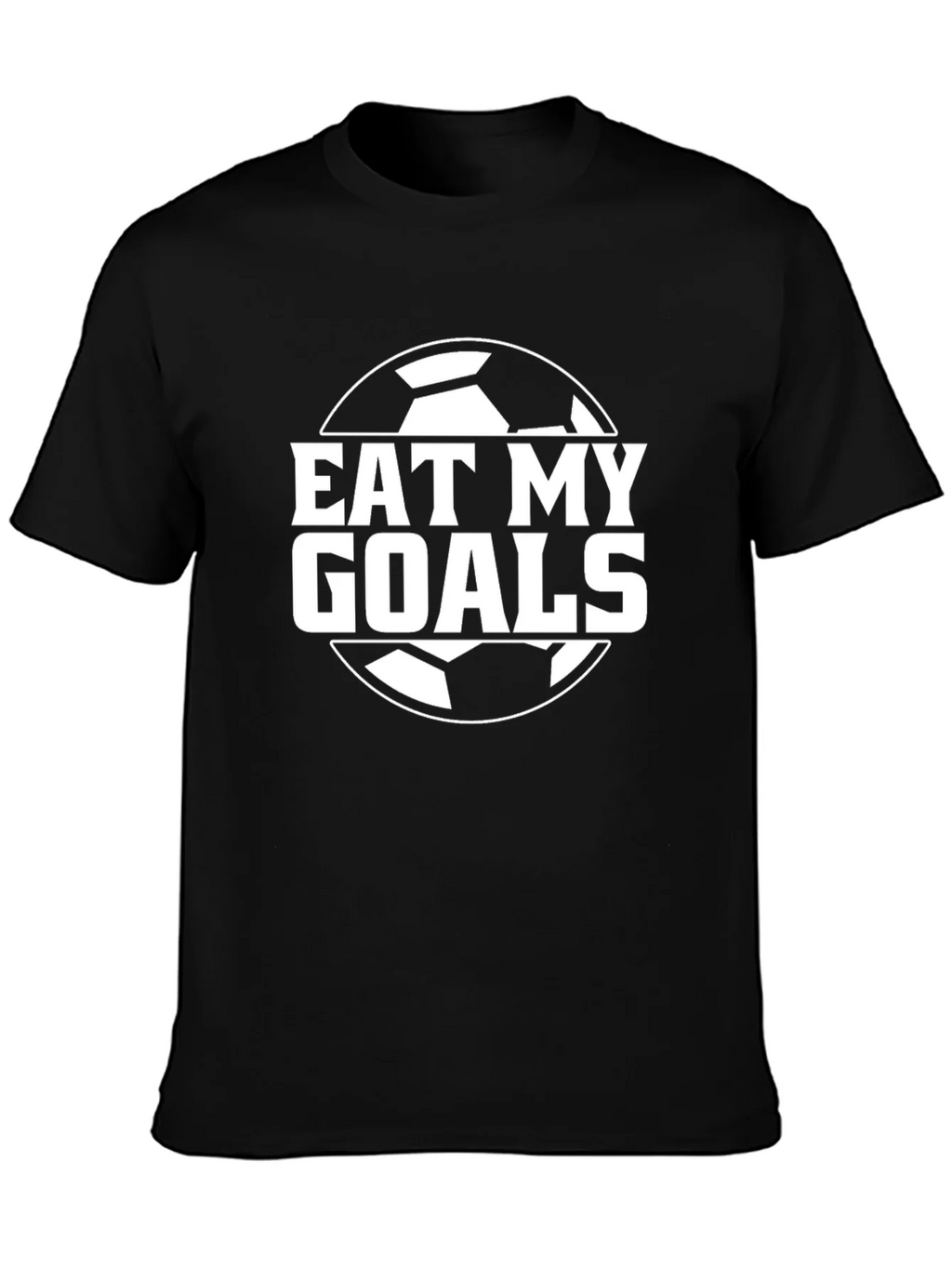 Eat My Goals Soccer T-Shirt - Black Graphic Tee product image 3