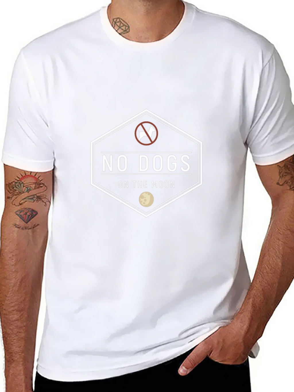 No Dogs on the Moon Graphic T-Shirt product image 7