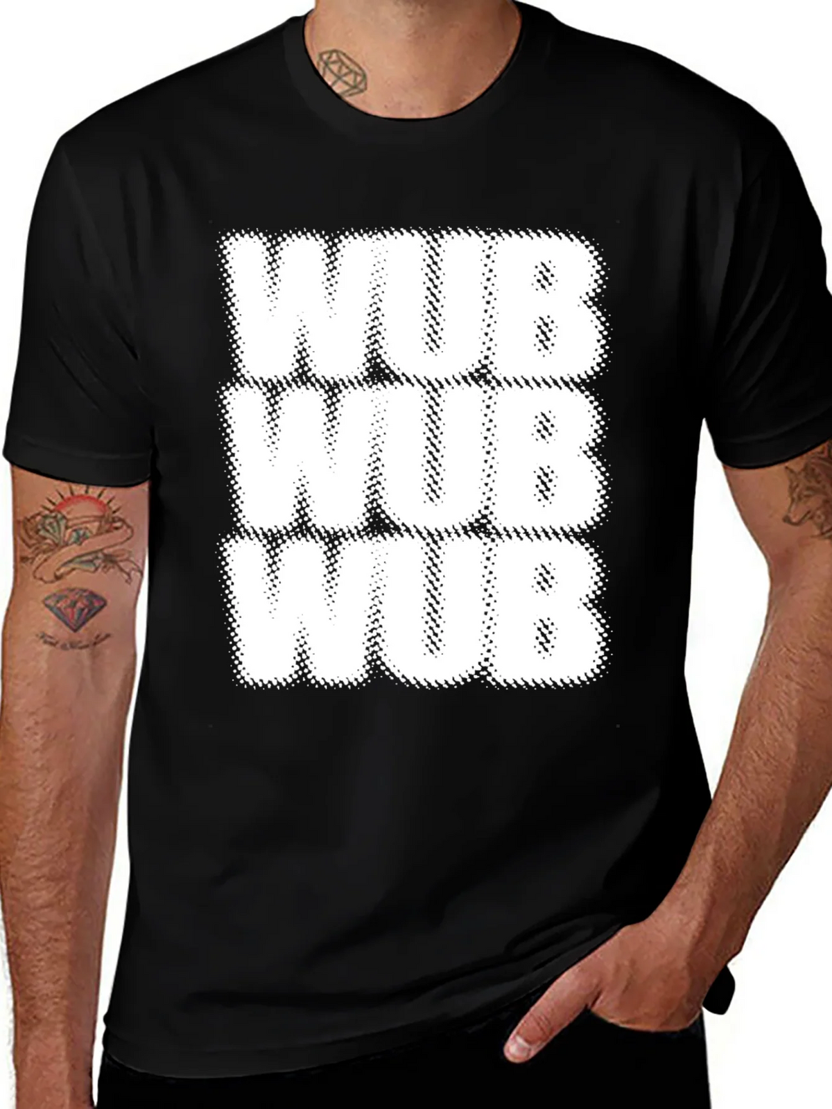 WUB Novelty T-Shirt - Black Cotton Tee product image 1